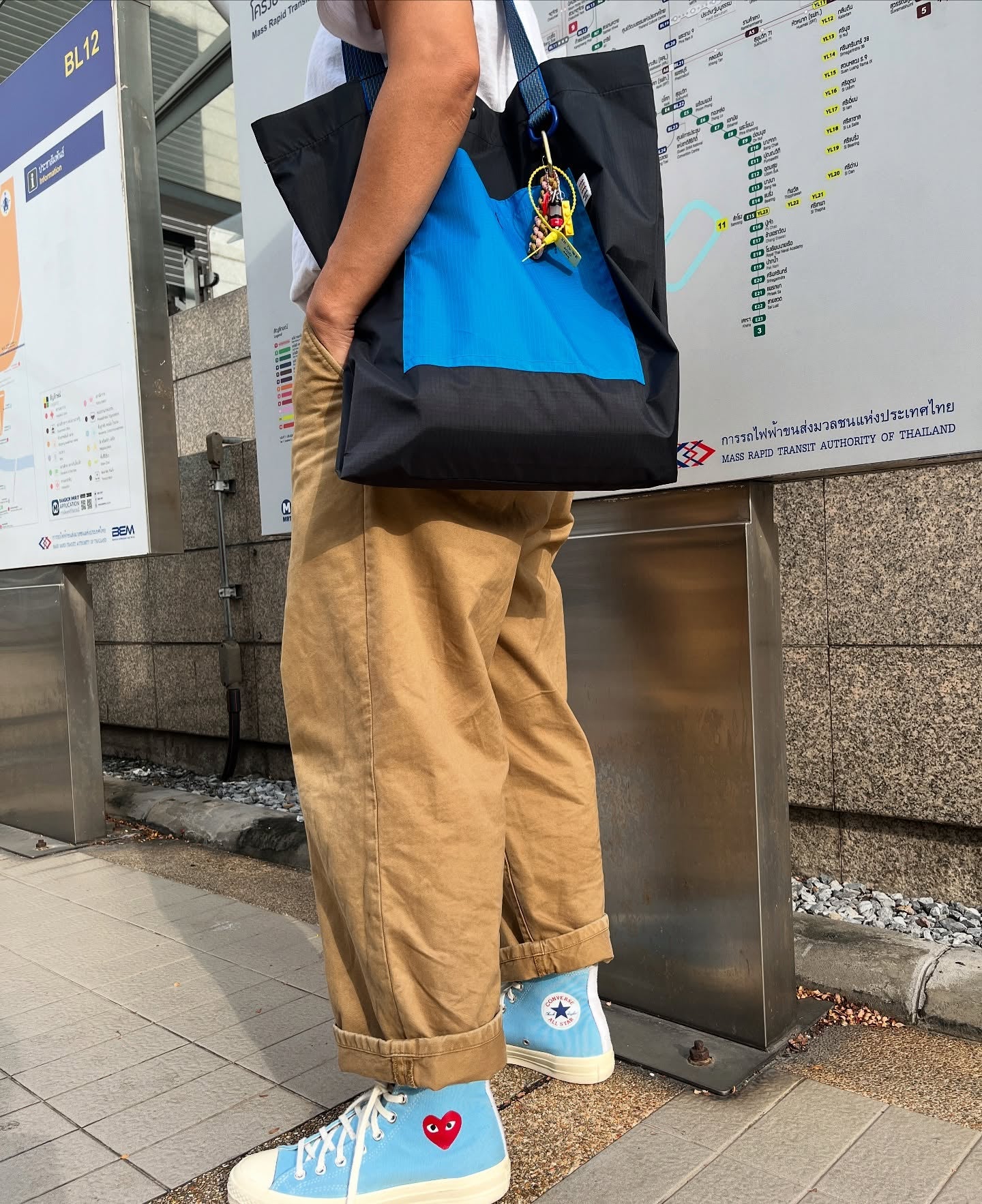 :D Shopper bag - Deep Blue