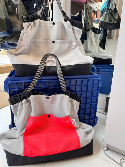 (M size) #Mesh Shopper - iVORY+Pop (Bulk)