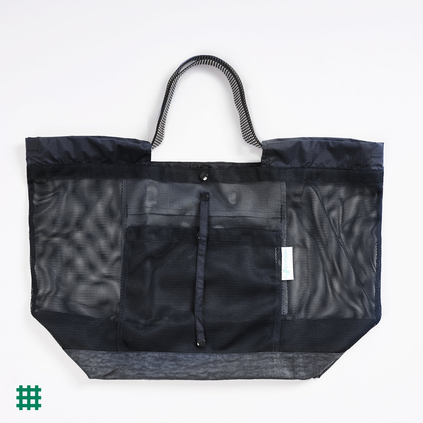 (L size) #Mesh Shopper - BLACK