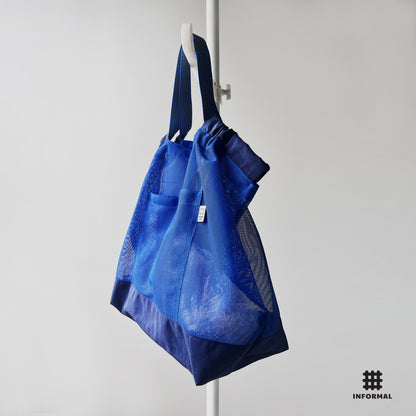 (L size) #Mesh Shopper - BLUE
